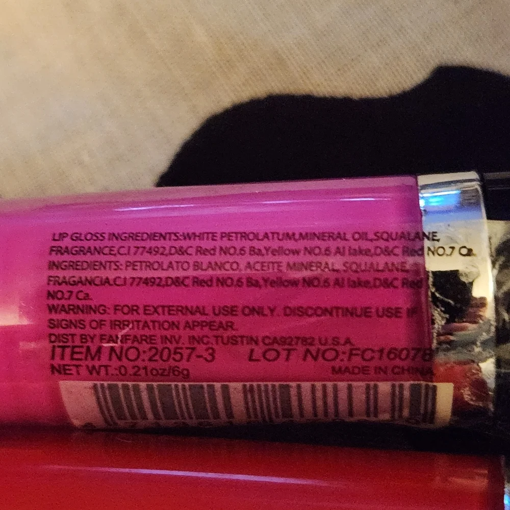 Amuse Society Lip Gloss Set Pink and Red Kiss Me XOXO